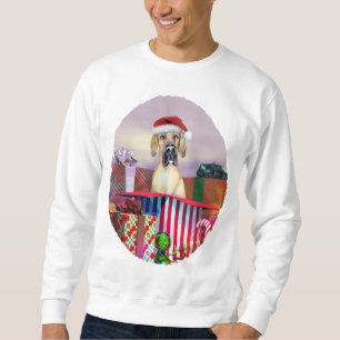 Great Dane Christmas Surprise Fawn UC Sweatshirt