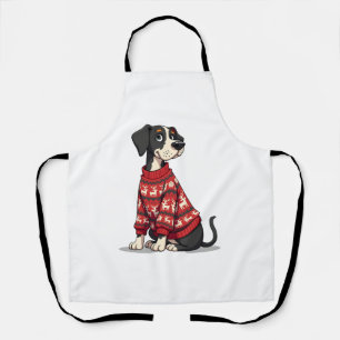 Great Dane Christmas Sweater dog Apron