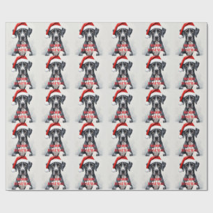 Great Dane CHRISTMAS  Wrapping Paper