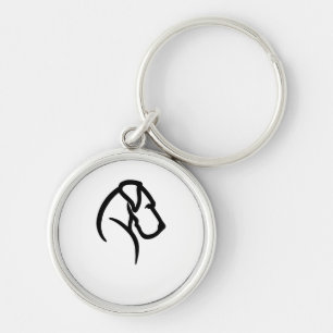 Great Dane Collar tag Key Ring