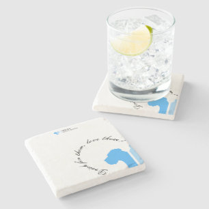 Great Dane Collections Bluemin Stone Coaster