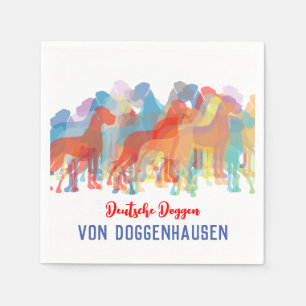 Great Dane colorfull Napkin
