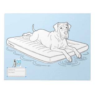 Great Dane colouring contest fun Notepad