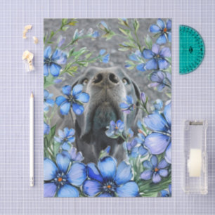Great Dane Comic Puppy Tissue Paper