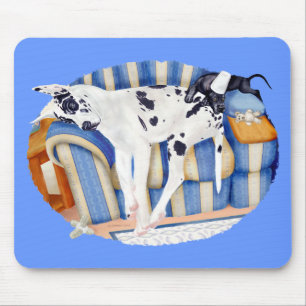 Great Dane Couch Taters Mouse Mat