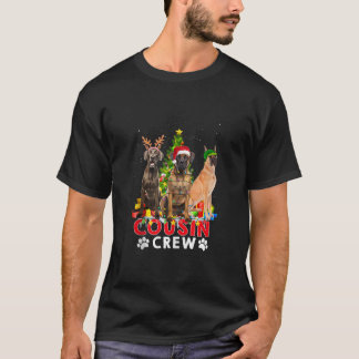 Great Dane Cousin Crew Christmas Tree Lights Xmas  T-Shirt