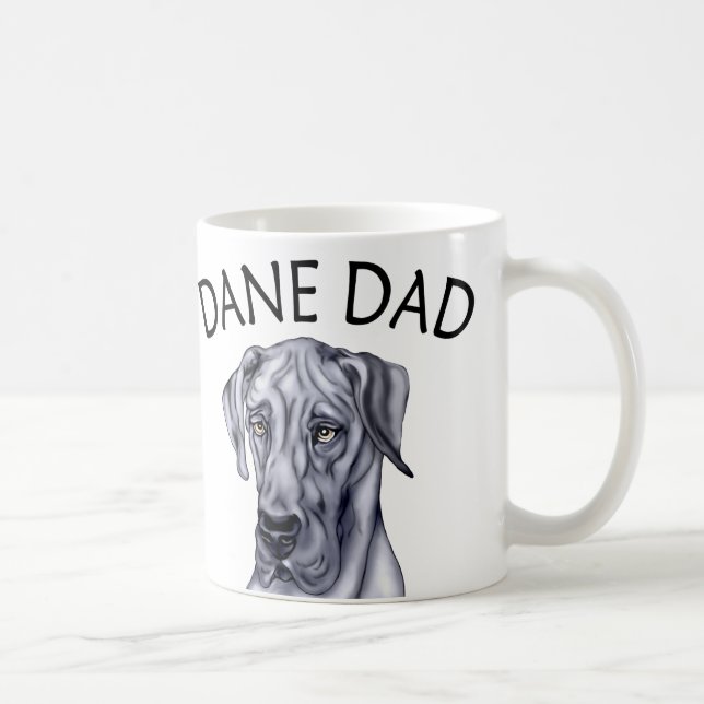 Great Dane Dad Blue UC Coffee Mug (Right)