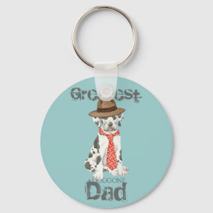 Great Dane Dad Key Ring