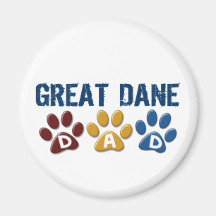 GREAT DANE Dad Paw Print 1 Magnet