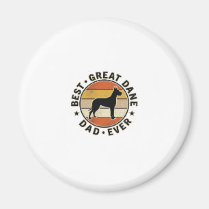 Great Dane Dad Vintage Sunset Dog Lover Shirt_1 Magnet