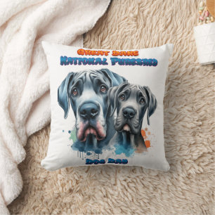 Great Dane Day for National Purebred Dog! Cushion