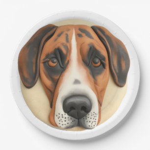 Great Dane Dog 3D Inspired Paper Plate