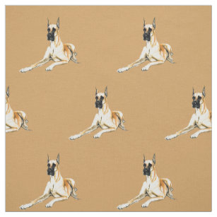 Great Dane Dog Art Fabric
