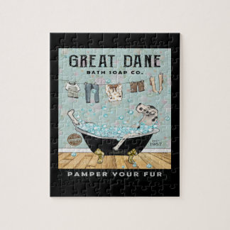 Great Dane Dog Bath Soap Company Jigsaw Puzzle