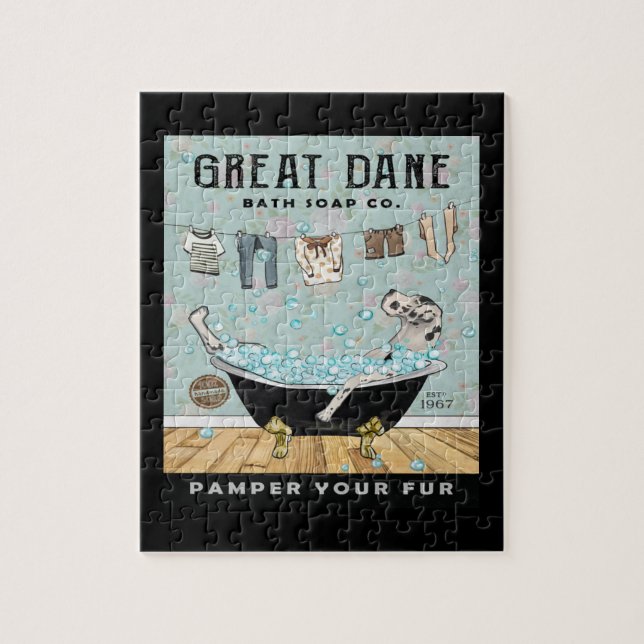 Great Dane Dog Bath Soap Company Jigsaw Puzzle (Vertical)