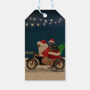 Great Dane dog Christmas Santa Claus   Gift Tags