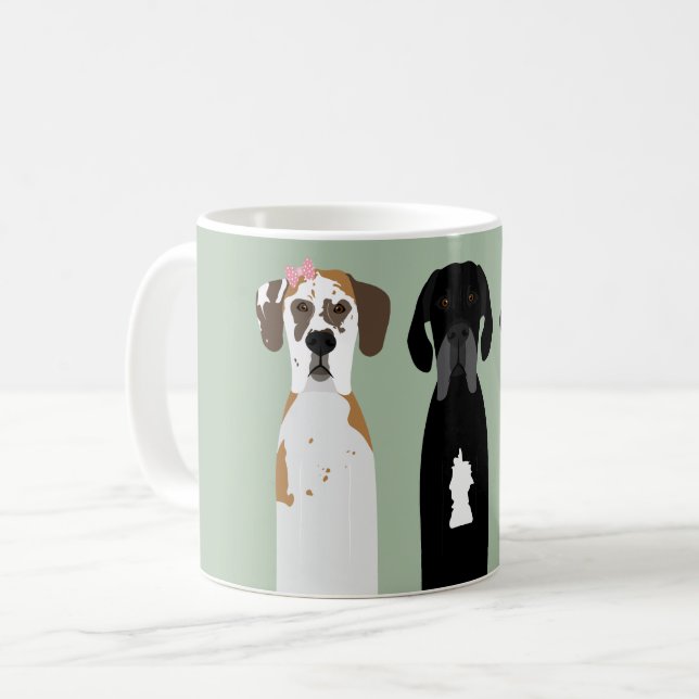 Great Dane Dog Coffee Mug (Front Left)