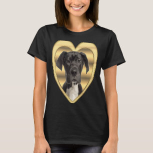 Great Dane  Dog Heart   Deutsche Dogge  Great Dane T-Shirt