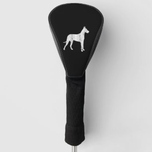 Great Dane Dog Owner Gift Vintage Animal Golf Head Cover