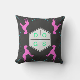 Great Dane Dog Pattern Cushion
