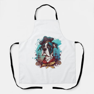Great Dane Dog Pirate Apron