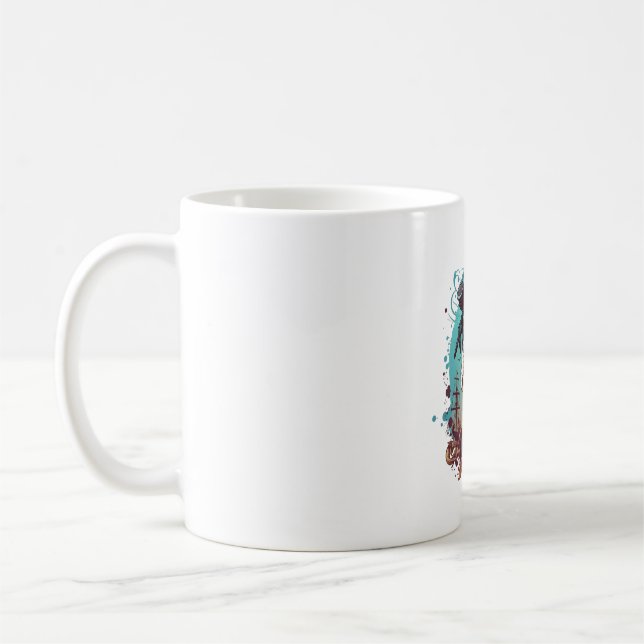 Great Dane Dog Pirate Coffee Mug (Left)