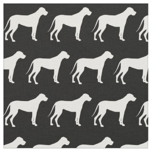 Great Dane Dog Silhouette Pet Fabric