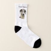 Great Dane dog Socks (Left Inside)