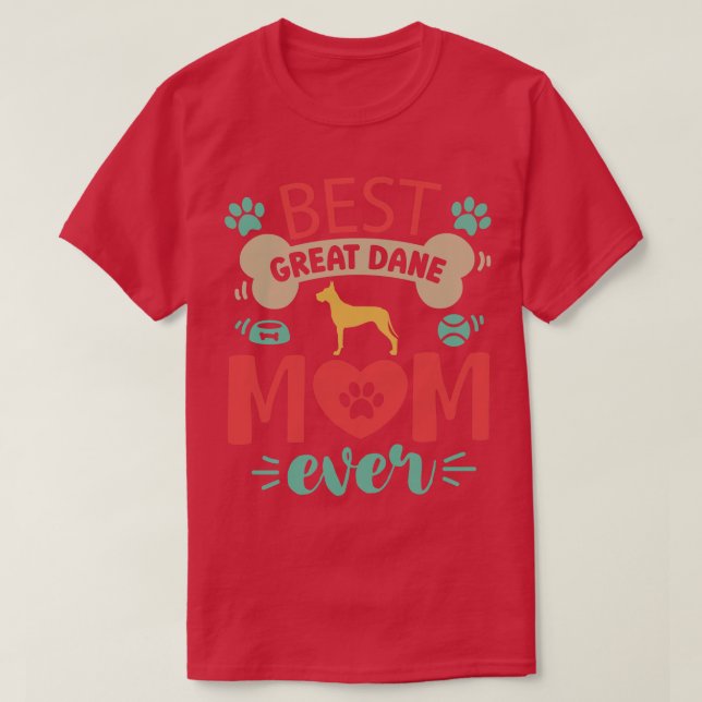 Great Dane Dog T-Shirt (Design Front)