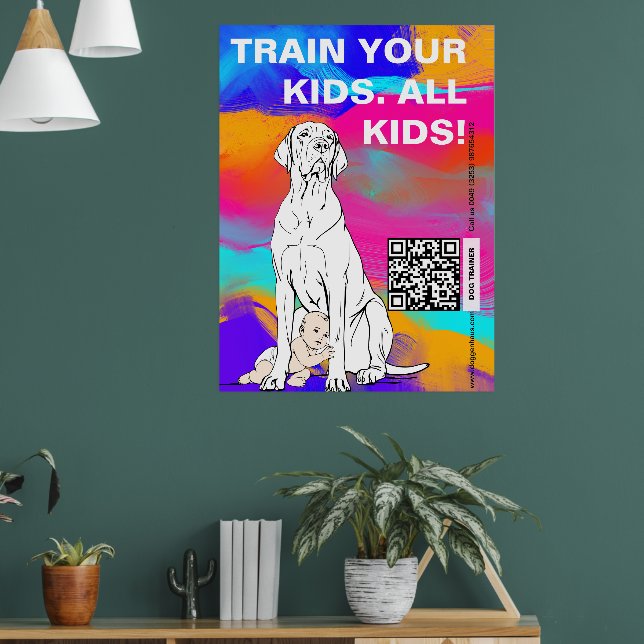 Great Dane Dog Trainer  Poster (Living Room 1)