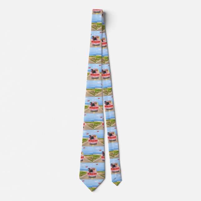 Great Dane Dog Valentine's Day Truck Tie (Front)