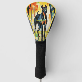 Great Dane dog walking in the park 05 - Madeleine  Golf Head Cover
