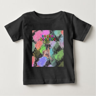 Great Dane Dog Wishing Happy New Year Baby T-Shirt