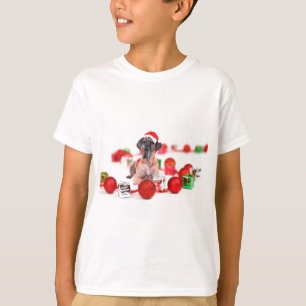 Great Dane Dog with Christmas Ornaments Gifts T-Shirt