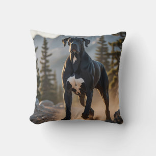 Great Dane Elegant Throw Pillow