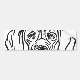 Great Dane Face Bumper Sticker