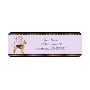 Great Dane Fawn Carousel Labels