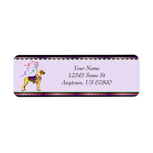 Great Dane Fawn Carousel UC Labels (Front)