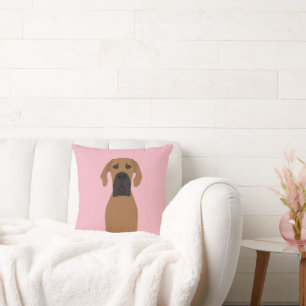 Great Dane Fawn Dog Cushion