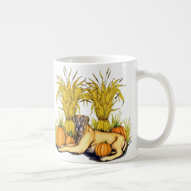 Great Dane Fawn Harvest UC Coffee Mug (Right)