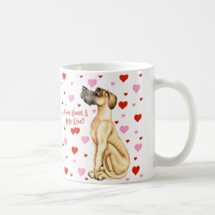 Great Dane Fawn UC Kiss Coffee Mug