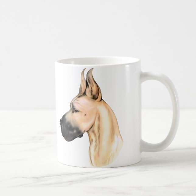 Great Dane Feminine Fawn Coffee Mug (Right)