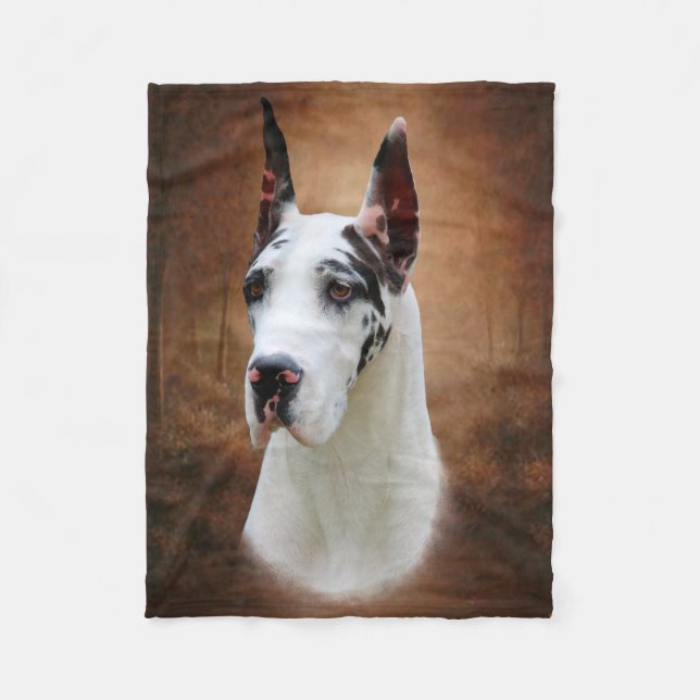 Great Dane Fleece Blanket (Front)