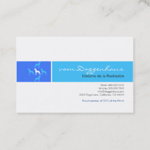 Great Dane formal Business Card