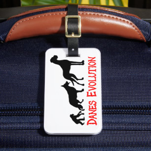 Great Dane Fun Gifts Luggage Tag