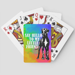 Great Dane funny statement Playing Cards