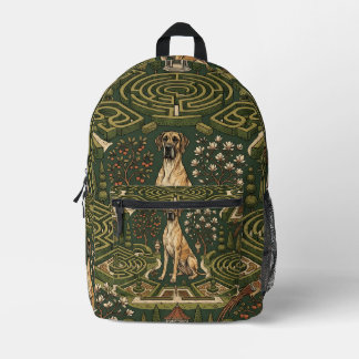 Great Dane Garden Pattern Backpack