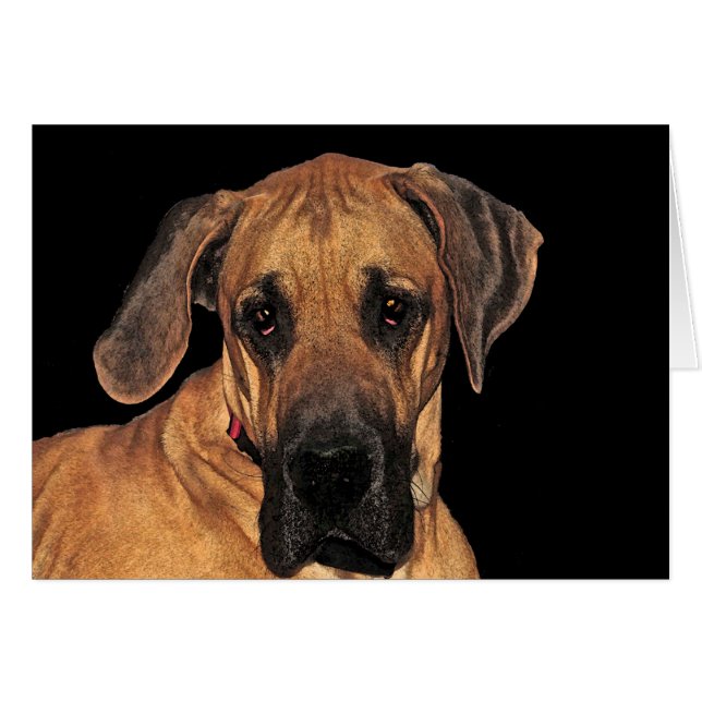 Great Dane Gentle Giant Card (Front Horizontal)