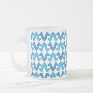 Great Dane Gifts Frosted Glass Coffee Mug