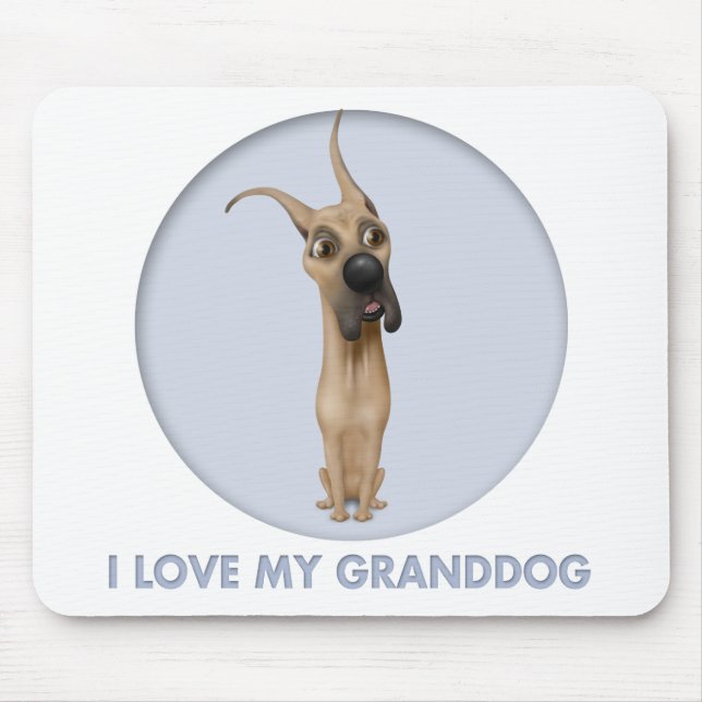 Great Dane granddog Mouse Mat (Front)